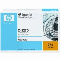 HP C4127D Siyah Orjinal Toner 2li Paket - LaserJet 4000 (B) (T16598)