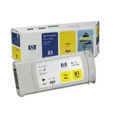 HP C4933A (81) Sarı Orjinal Kartuş - DesignJet 5000 / 5500 (T1281)B