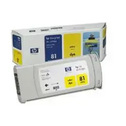HP C4933A (81) Sarı Orjinal Kartuş - DesignJet 5000 / 5500 (T1281)B