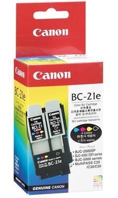 Canon BC-21E (0899A002) Original ink Printhead + Black and Color Cartridge - BJC-2000 / BJC-2100 (Ex)