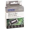 Epson LC-4WBH2 Schwarz - Weiß, Originaletikett (12mm)