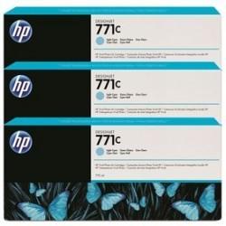 HP B6Y36A (771C) Light Cyan 3-pack Plotter Cartridge - DesignJet Z6200