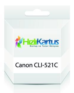 Canon CLI-521C (2934B004AA) Mavi Muadil Kartuş