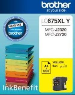 Brother LC675XLY Yüksek Kapasite Sarı Orjinal Kart