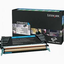 Lexmark C734A1CG Blauer Original-Toner - C734 / C736