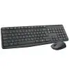 Logitech MK235 (920-007925) Kabellose schwarze Q-Tastatur.