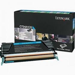 Lexmark C734A1CG Cyanfarbener Originaltoner - C734 / C736
