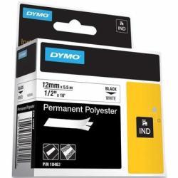 Dymo 18483 Weiß-schwarz Rhinopro Fixed Polyester oder