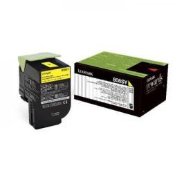 Lexmark 80C8SY0 (808SY) Yellow Original Toner Cartridge - CX310 / CX410