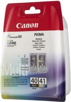 Canon PG-40 / CL-41 (0615B043) Black+Colour Twin Pack Original Cartridge - iP1200 / iP1300 (Ex)
