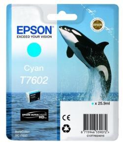Epson C13T76024010 (T7602) Mavi Orjinal Kartuş - S