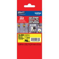 Brother TZE-S651 (24MM) Siyah Lamine Etiket (U)
