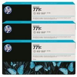 HP B6Y38A (771C) Açık Gri 3lü Plotter Kartuşu - De