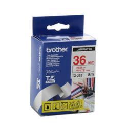 Brother TZ-262 (36MM) Red Laminated Label