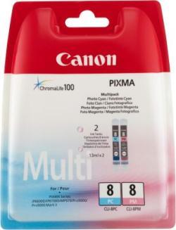 Canon CLI-8PC / CLI-8PM Dual Pack Original Cartridge - IP3300 / IP4200