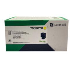 Lexmark 71C80Y0 Sarı Orjinal Toner - CS730
