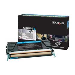 Lexmark X748H1CG Mavi Orjinal Toner Yüksek Kapasit