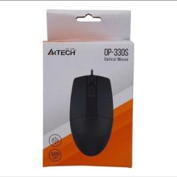 A4 Tech OP-330S Black Silent Optical Wired Maus