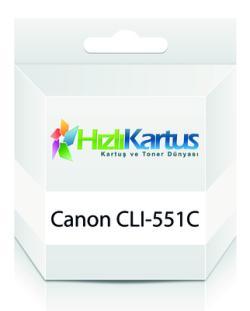Canon CLI-551C (6509B001) Cyanfarbene kompatible Tintenpatrone - MG5450 / MG6350