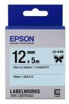 Epson LK-4LBK C53S654032 Black Original Label Strip On Sky Blue LW-400, LW-600P, LW-K400, LW-700