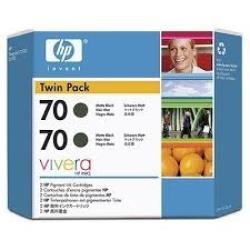 HP CB339A (70) Matte Black Original Cartridge 2-pack - Designjet Z2100 (Ex)