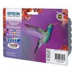 Epson C13T08074020 (T0807) Original-Set, 6 Stück.