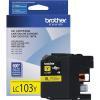 Brother LC103Y Yellow Original Cartridge - DCP-J132W (U)