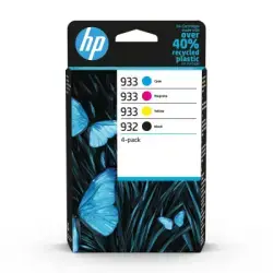 HP 6ZC71AE (932/933) CMYK 4 Pack Original Cartridge - OfficeJet 6100