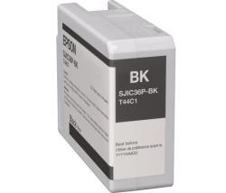 Epson SJIC36P-BK (C13T44C140) Schwarze Originalpatrone.