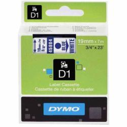 Dymo 45804 D1 Weiß-blauer Ersatzstreifen 19mm x 7m