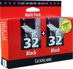 Lexmark 32+32 80D2956 Dual Pack Black Cartridge - X3350 / X5470
