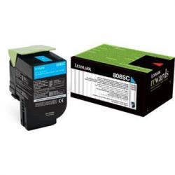 Lexmark 80C8SC0 (808SC) Mavi Orjinal Toner - CX310