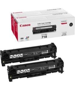 Canon CRG-718BK Siyah Orjinal Toner 2li Paket- LB