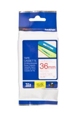 Brother TZE-262 (36MM) Red Laminated Label
