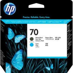 HP C9404A (70) Mavi + Mat Siyah Orjinal Kafa Kartu