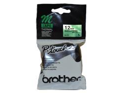 Brother M-731 Schwarz auf Grün P-Touch Etikett 1
