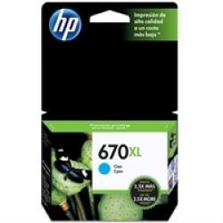 HP CZ118AB (670XL) Cyan Original Cartridge High Yield - DeskJet 3525 (Ex)