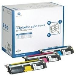 Konica Minolta 1710595-001 3 Color Original Toner - 2400W / 2340D