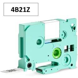 AIMO 4B21Z Schwarzes Etikettenband auf weißem Hintergrund, 18mm x 8m - D480BT