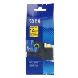 AIMO AZe-631Q Black Label Strip auf Gelb 12mm