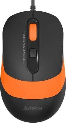 A4 Tech FM10 Orange Wired Optical Mouse