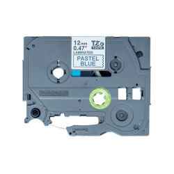 Brother P-Touch TZe-MQ531, Pastellblau mit schwarzer Schrift.