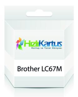 Brother LC67M / LC1100M Kırmızı Muadil Kartuş - DC