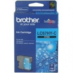 Brother LC67HY-C Cyan-Patrone mit hoher Kapazität, Original – DCP585 / DCP6690CW