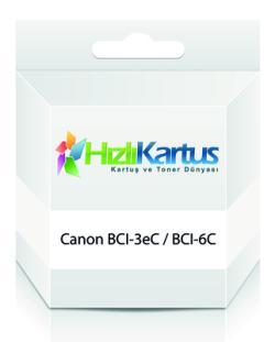 Canon BCI-3eC / BCI-6C Mavi Universal Muadil Kartu