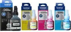 Brother BT-D60BK / BT-5000CMY Original Multi-Pack 4-Piece Set Printer - DCP-T300 / DCP-T500W