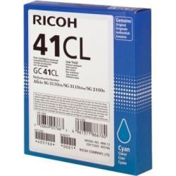 Ricoh GC41CL 405766 Geljet Cyan Original Cartridge SG2100 / SG3110 / SG3100 (U)