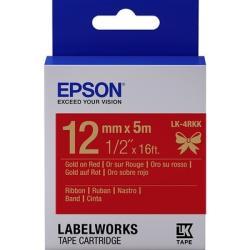 Epson LK-4RKK Gold Gelb / Rot 12mm x 5m Orj