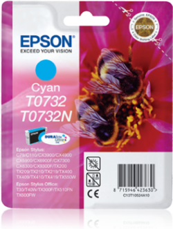 Epson C13T10524A10 (T0732) Mavi Orjinal Kartuş - T