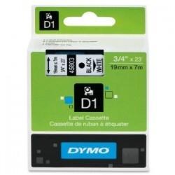 Dymo D1 Replacement Strip (45803) 19mm x 7m White/Black Label Strip